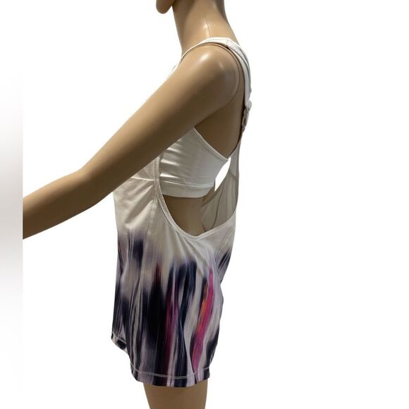 Lululemon Sleeveless White and Multicolor Tank Top size 8 - Picture 2 of 3